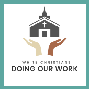 White christians doing our work logo image